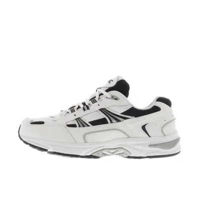 Vionic Men's Orthaheel Technology Walker Shoes - D/medium Width In White/navy