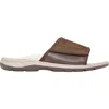 Vionic Men's Stanley Velcro Slide In Brown In Brown