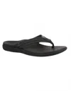 Vionic Tide Ii Toe Post Sandal In Black