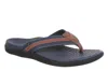 Vionic Men's Tide Ii Toe Post Sandal In In Navy Brown