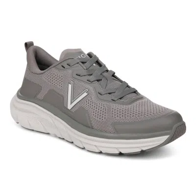 Vionic Men's Walk Max Lace Up Sneaker In Charcoal In Gray