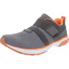 Vionic Milan Womens Adjustable Ankle Casual And Fashion Sneakers In Gray