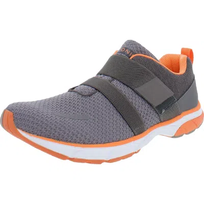 Vionic Milan Womens Adjustable Ankle Casual And Fashion Sneakers In Gray