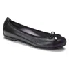 Vionic Minna Ballet Flat Shoes-wide In Black In Purple