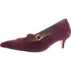 Vionic Minnie Womens Buckle Pointed Toe Kitten Heels In Multi