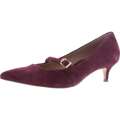 Vionic Minnie Womens Buckle Pointed Toe Kitten Heels In Multi