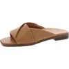 Vionic Miramar Womens Criss-cross Slide Sandals In Camel