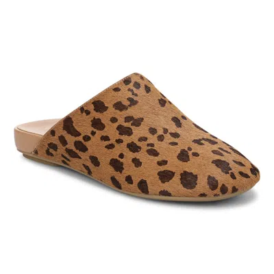 Vionic Opal Slip On Mule In Tan Leopard Haircalf