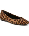 Vionic Orinda Square Toe Flat In Animal Print