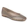 Vionic Orinda Perf Square Toe Ballet Flat In Neutral