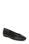 Vionic Orinda Perforated Ballet Flat In Black
