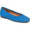 Vionic Orinda Square Toe Flat In Blue Jay