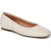 Vionic Orinda Square Toe Flat In Cream