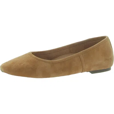Vionic Orinda Womens Solid Ballet Flats In Brown