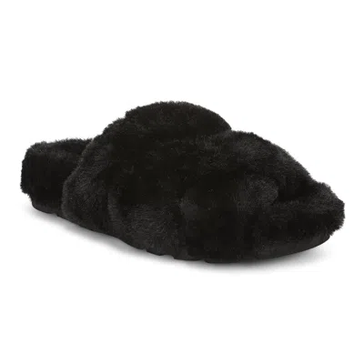 Vionic Peppa Open Toe Slipper In Black