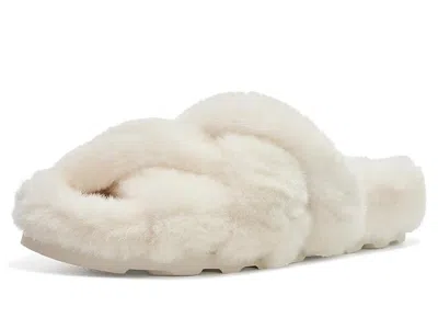 Vionic Peppa Open Toe Slippers Women's Slippers Cream Faux Fur: 10 M In Neutral