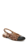 Vionic Petaluma Slingback Flat In Animal Print