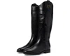 Vionic Phillipa Boot Women's Black Leather Zipper Round Toe Knee High Khd1463