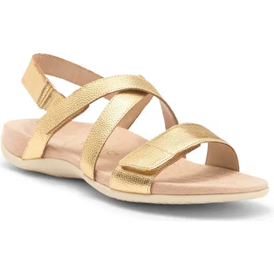 Vionic Raya Sandal In Soft Gold