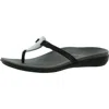 Vionic Raysa Womens Patent Leather Thong Flip-flops In Multi