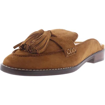 Vionic Reagan Womens Leather Slides Loafer Mule In Brown