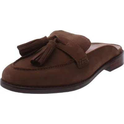 Vionic Reagan Womens Leather Slip On Mules In Brown