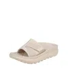 Vionic Rebound Recovery Slides Cream White Fabric I8727f1700 Men's In Neutral