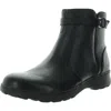 Vionic Redding Womens Waterproof Leather Booties In Black