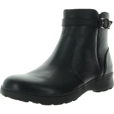 Vionic Redding Womens Waterproof Leather Booties In Black