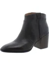 Vionic Regan Womens Leather Heels Ankle Boots In Grey