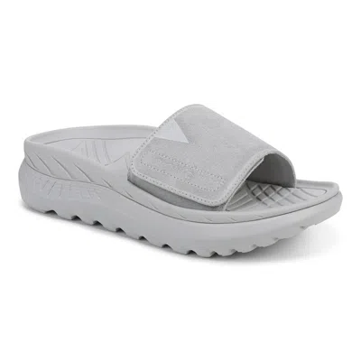Vionic Rejuvenate All Gender Recovery Sandal In Gray