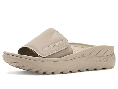 Vionic Rejuvenate Recovery Sandals Women's Wedge Shoes Cobblestone Grey: Men's 9.5 - Women's 11 Medium In White