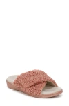 Vionic Relax Ii Plush Slide Sandal In Cinder Rose