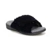 Vionic Relax Ii Plush Slide Sandal In Black