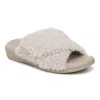 Vionic Relax Ii Plush Slide Sandal In White