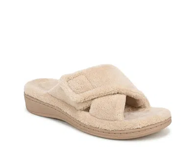 Vionic Relax Wedge Sandal In Taupe
