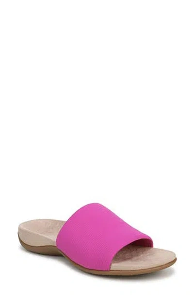 Vionic Renie Knit Slide Sandal In Pink