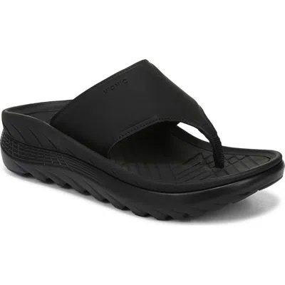 Vionic Restore Iii Platform Flip-flop In Black