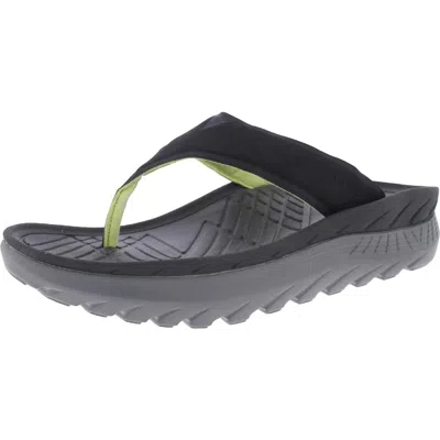 Vionic Restore Mens Slip On Thong Flip-flops In Black