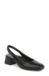Vionic Reyes Block Heel Slingback Pump In Black