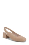 Vionic Reyes Block Heel Slingback Pump In Brown