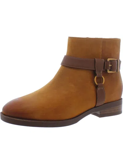 Vionic Rhiannon Womens Leather Ankle Booties In Multi