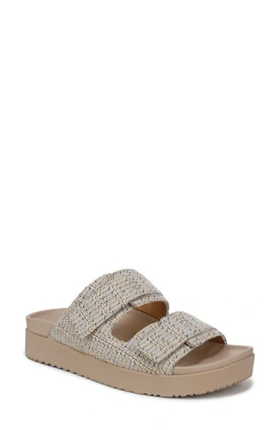 Vionic Riviera Platform Sandal In Cream/gold