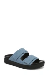 Vionic Riviera Platform Sandal In Medium Denim