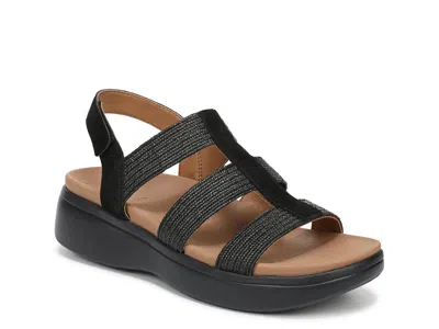 Vionic Sabrina Wedge Sandal In Black