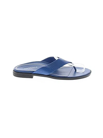 Pre-owned Vionic Sandals In Blue