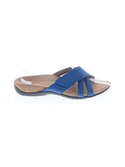 Pre-owned Vionic Sandals In Blue