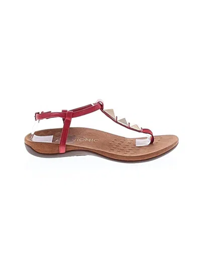 Pre-owned Vionic Sandals In Red