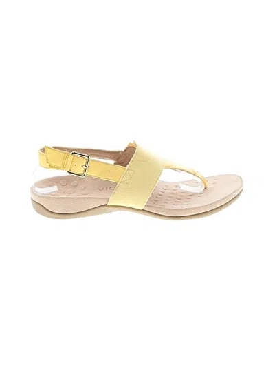 Pre-owned Vionic Sandals In Yellow
