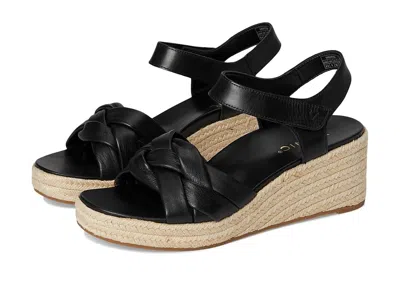 Vionic Saratoga Espadrille Sandals In Black